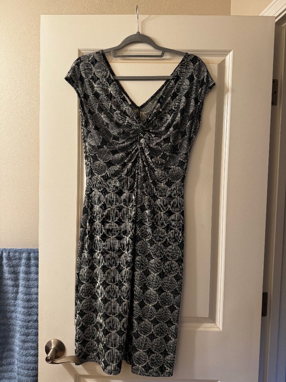 Women's London Times Black and White Dress - Size 12P